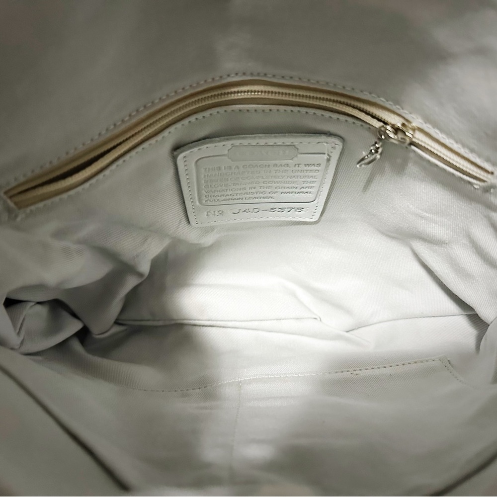 Vintage Coach soho shoulder bag 1994 year Beige and White new without tags - Picture 12 of 16